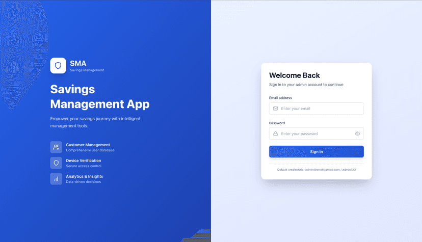 SMA (Admin Web Platform)